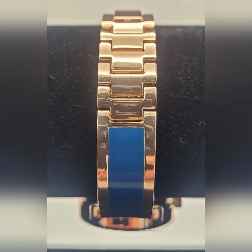 Anne Klein Gold with Blue Accents AK/3690 PC21J - Picture 4 of 6